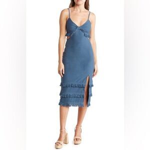 Bonheur D'amour Cutout Fringe Dress